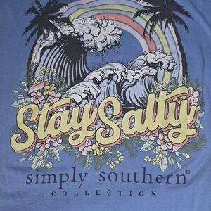 Simply Southern Blue Stay Salty Tee